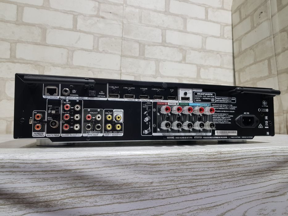 5.1 AV ресивер MARANTZ NR-1506+1, 5x70 Вт,HDMI,Wi-Fi,Bluetoot