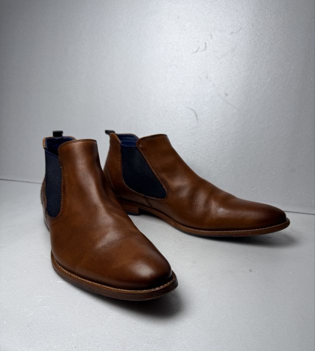 Botki skórzane brązowe męskie Daniel Hechter r.43 chelsea