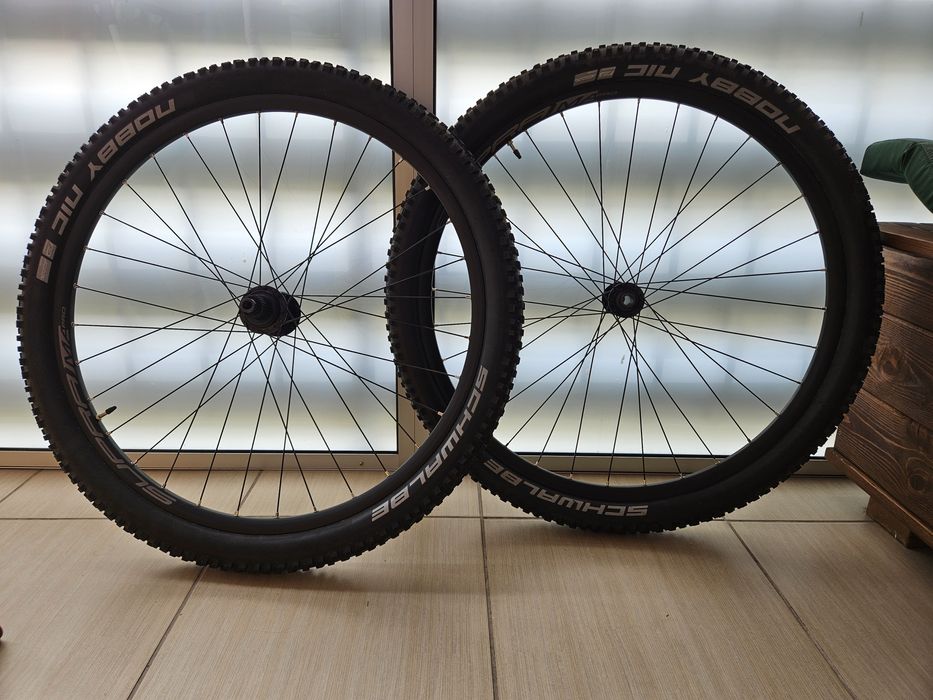 koła MTB 29 cali komplet 29x2.25 bębenek 12s microspline Shimano