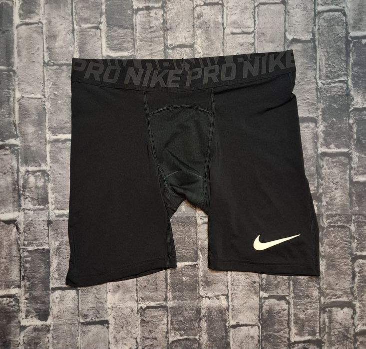 Nike Pro Dri-Fit spodenki kompresyjne męskie termoaktywne sport siłownia trening logo