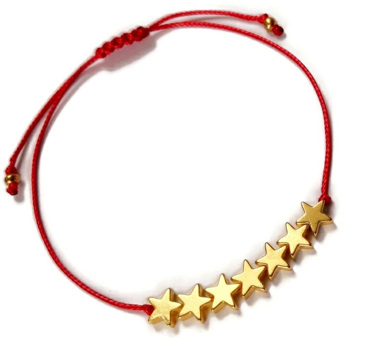 Bransoletka prezent na szczęście gwiazdki hematyt prezent Dzień Kobiet