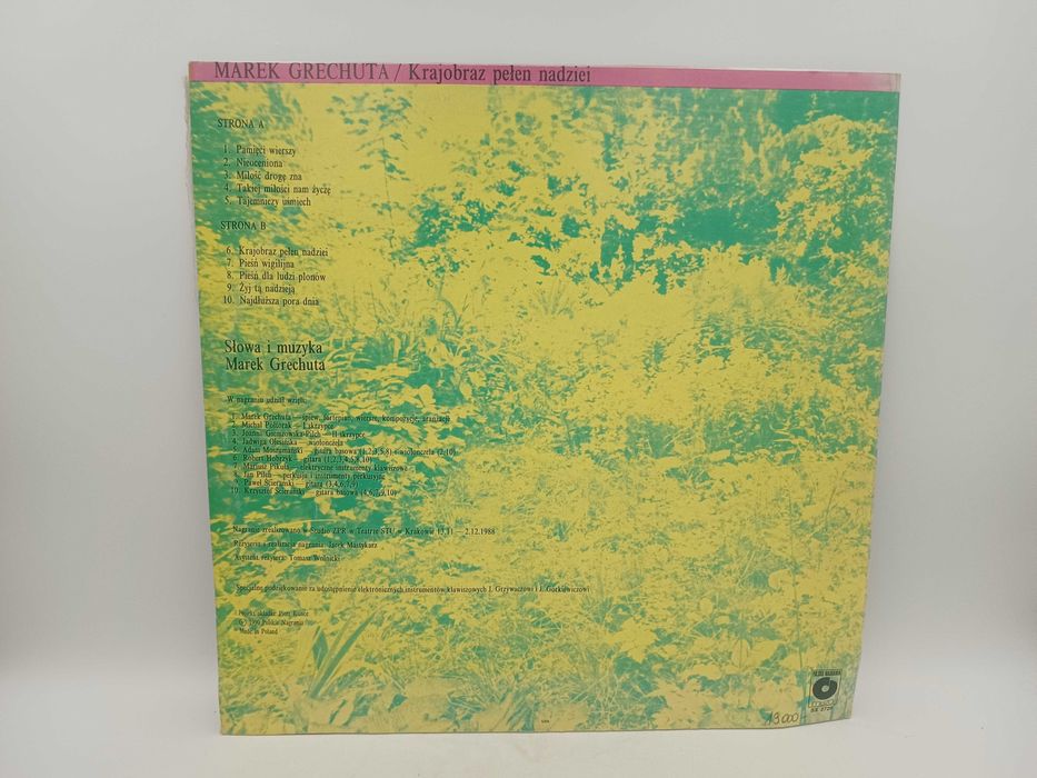 Płyta winylowa Marek Grechuta Krajobraz pełen nadziei 1990 rok winyl