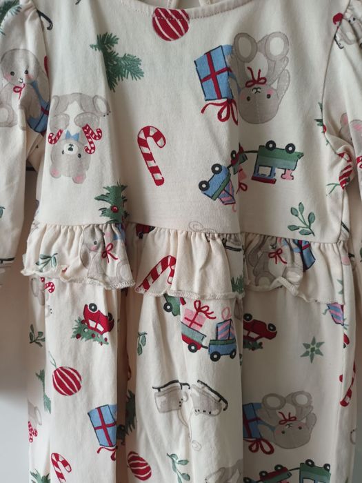 Sukienka dziewczęca H&M świąteczna 92cm