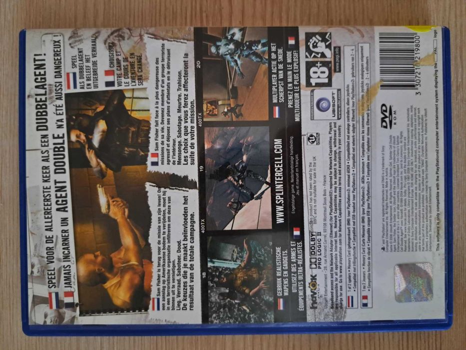 Splinter Cell: Double Agent – PS2 – komplet, idealny stan