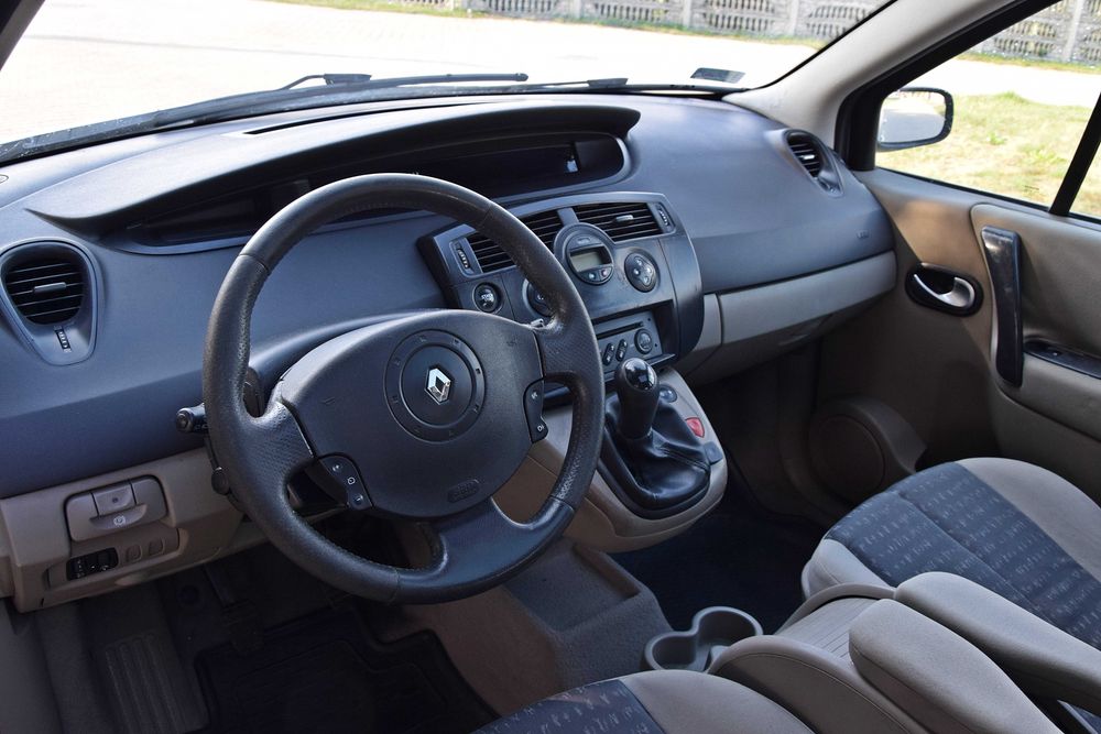 RENAULT MEGANE SCENIC 1.6 Benzyna+LPG Klima Panorama Hak 7-osób 2005 ROK!