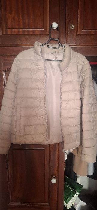 Casaco Acolchoado Leve / Puffer Rosa Nude – Tam. L