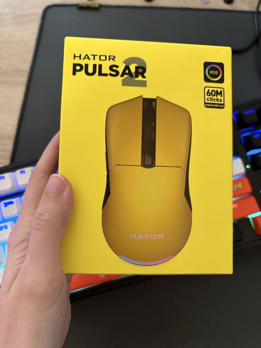HATOR Pulsar 2 ігрова миша RGB 60M clicks