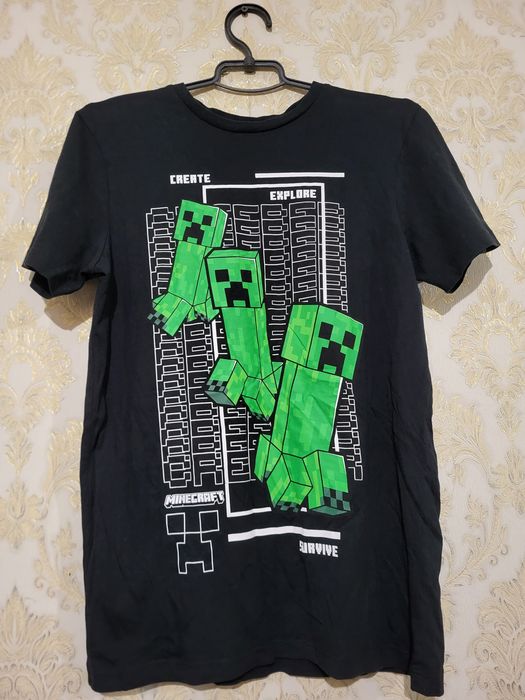 Футболка підліткова чорна Minecraft (George), 13-14 р.