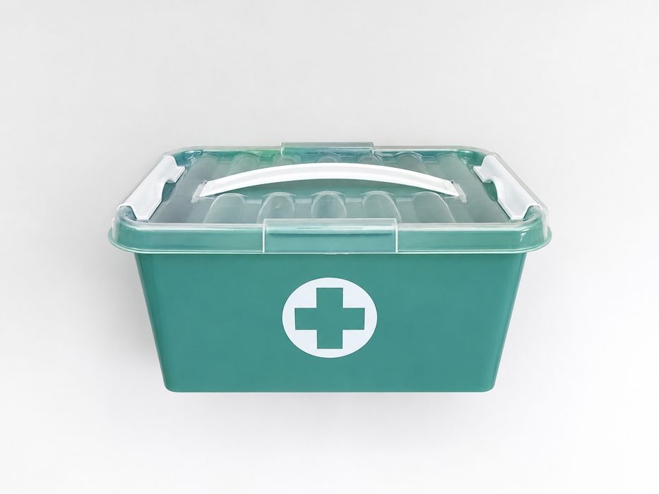 Caixa de Medicamentos / First Aid Box Organizer com Divisórias