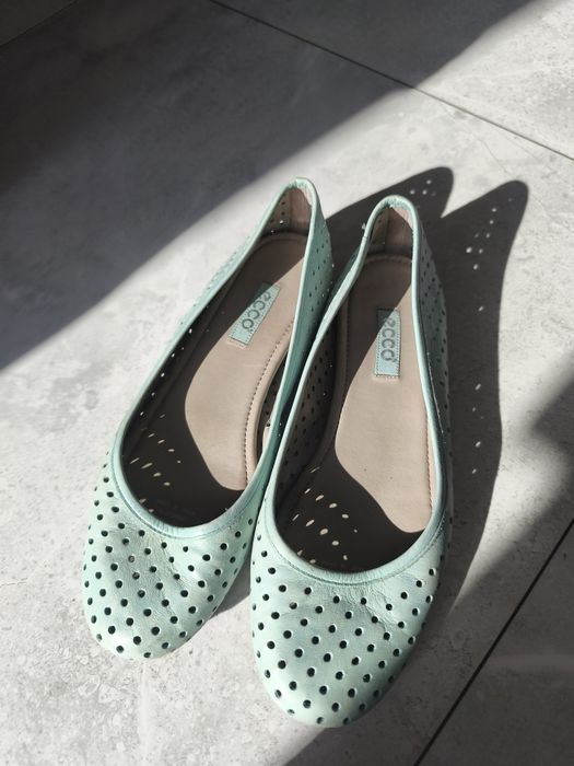 Baleriny ECCO skóra naturalna 37 buty damskie