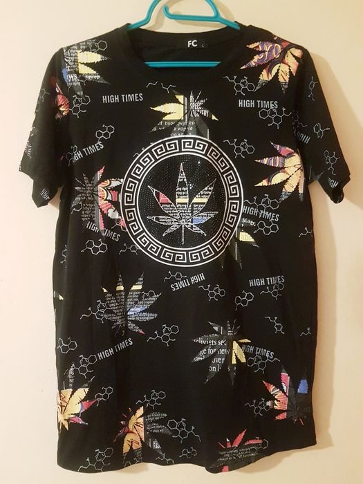 T shirt z nadrukiem FC High Times. Rastafari reggae