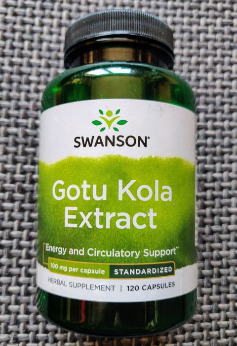 Gotu Kola ekstrakt Swanson nerwica spokój nastrój stres mózg pamięć