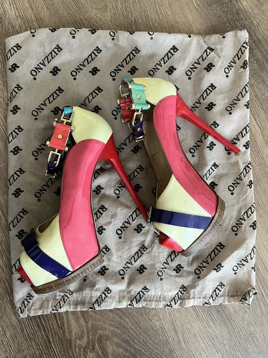 Buty na obcasie skorzane