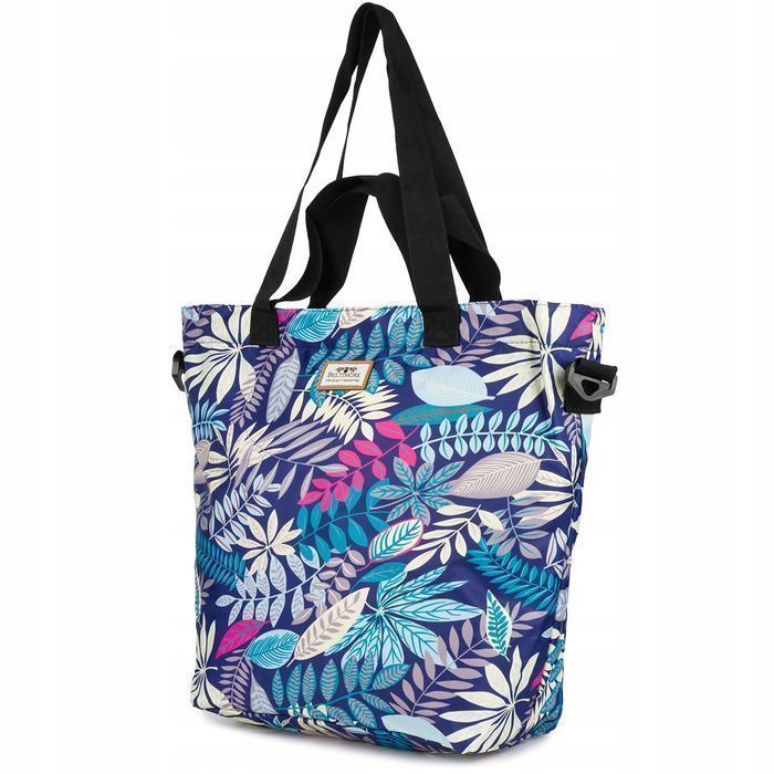 Śliczna Torebka damska materiałowa shopperka lekka duża na ramię torba