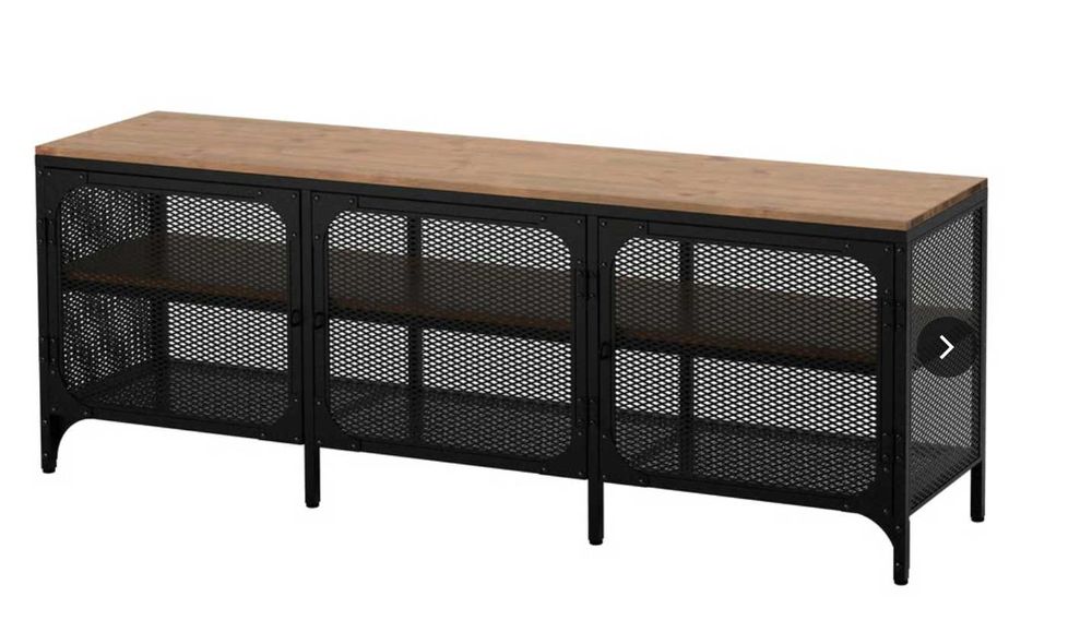 Móvel para TV ou apoio FJÄLLBO, em madeira+metal de qualidade