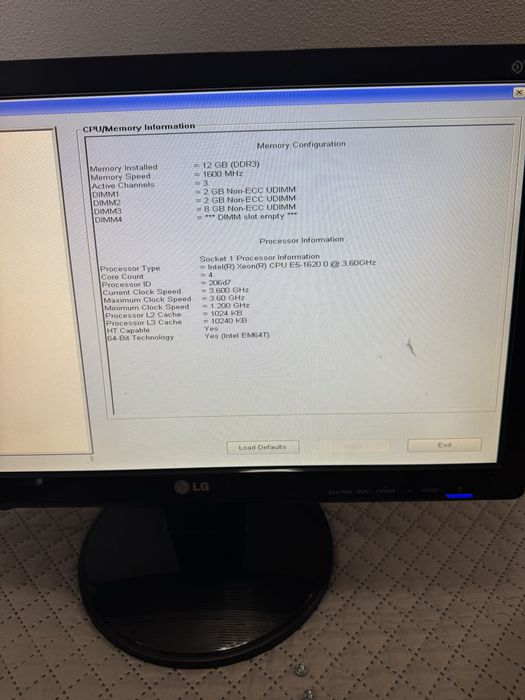 Dell Precision T3600 Intel Xeon E5-1620 3.60Ghz