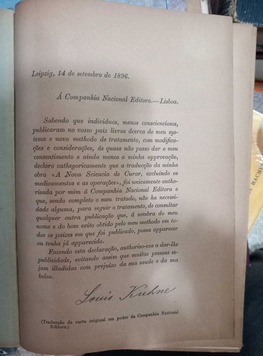 A Nova Sciencia de Curar de Luiz Kuhne - portes incluídos