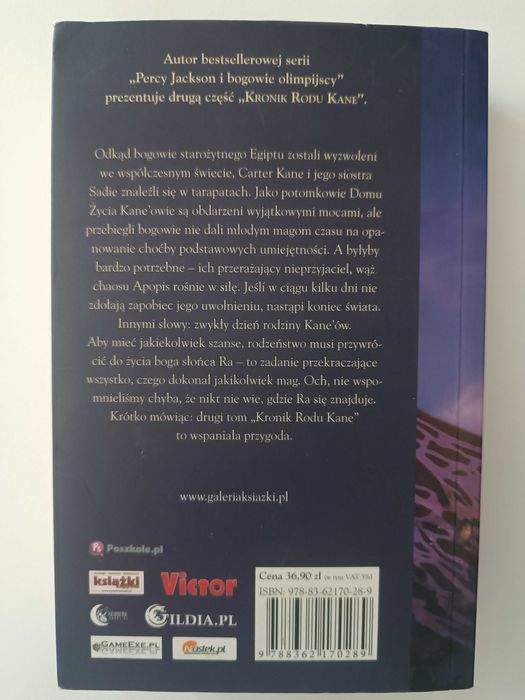 "Ognisty tron" - Kroniki Rodu Kane tom 2 - Rick Riordan
