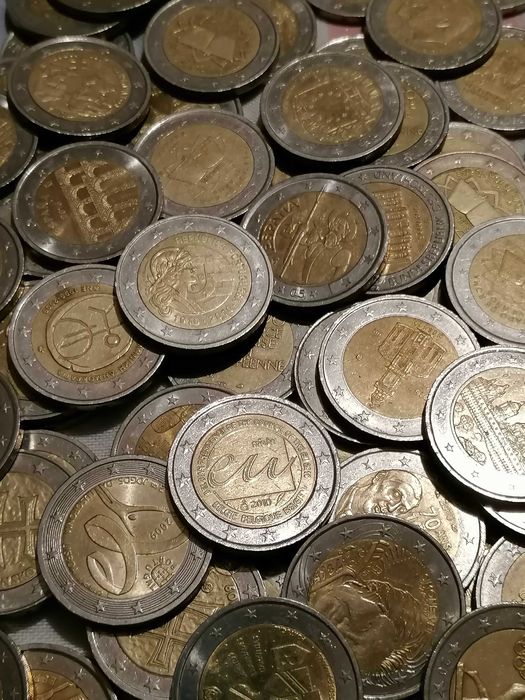 Troco moedas comemorativas de 2€
