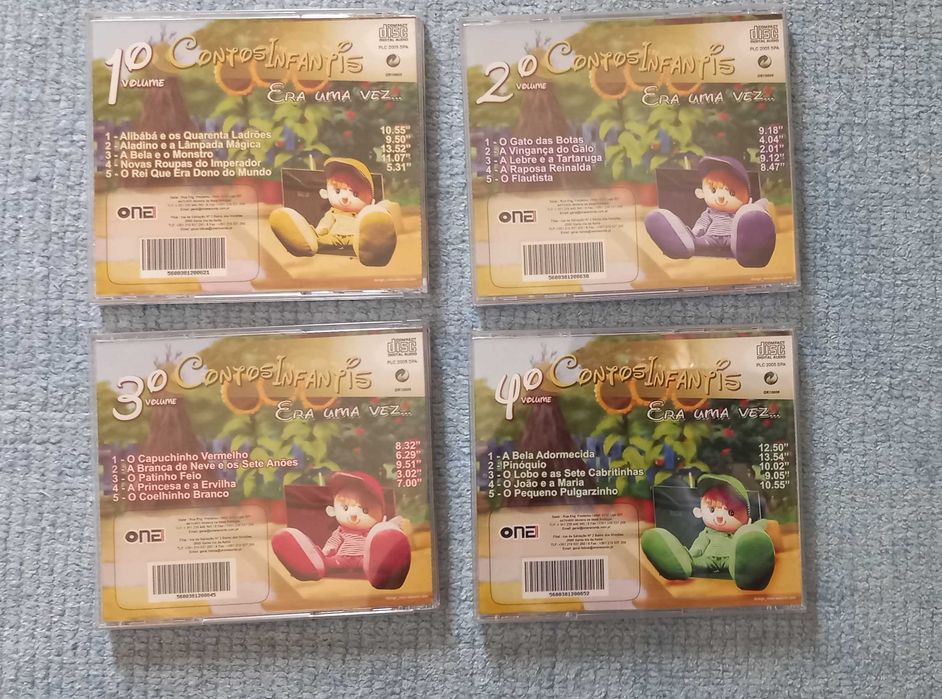 Contos infantis, vários e CD de músicas: No Jardim de Infância
