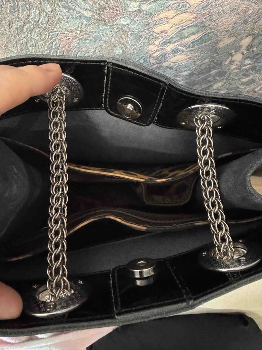 Стильная Сумка  натуральная лаковая женская Polina