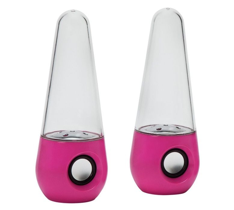 Głośniki Pretty Pink Tańcząca Woda Światło