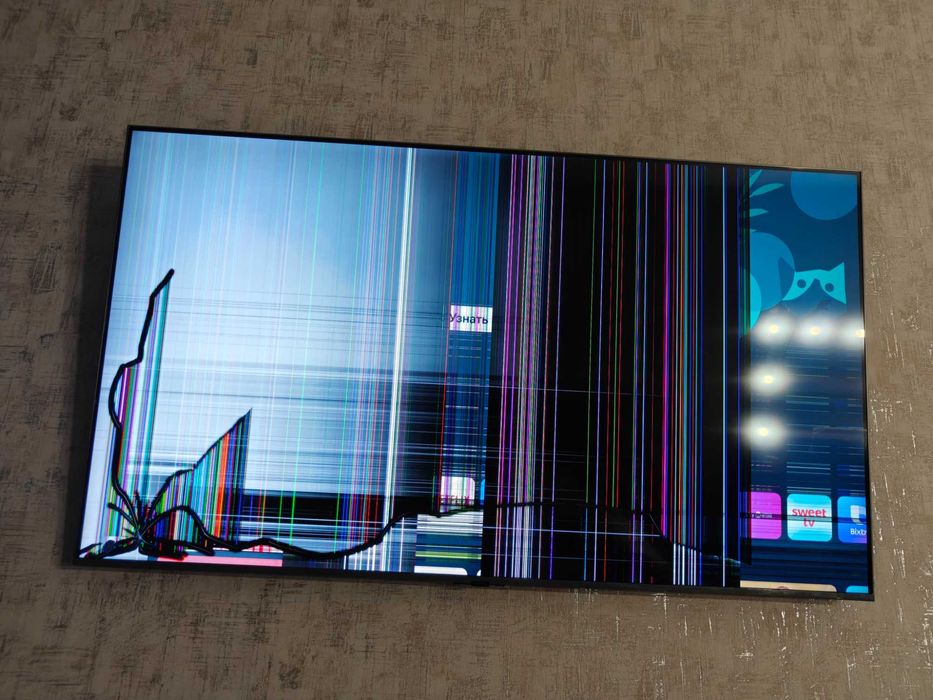 Samsung Q80D TQ55Q80DAT 55″ QLED 4K — розбита матриця