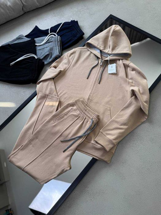 Мужской спортивный костюм Brunello Cucinelli костюм кофта штаны