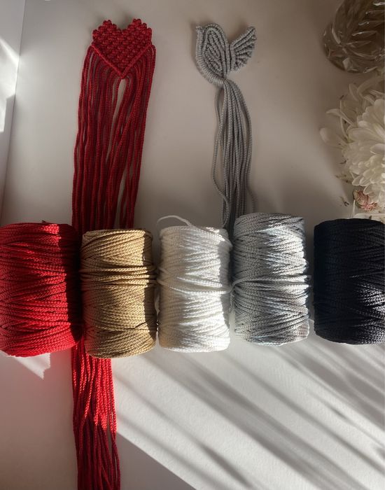 Брошка макраме Серце