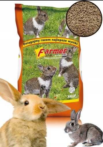 Pasza pełnoporcjowa dla królików rosnących z witaminami worek 25 kg 2a