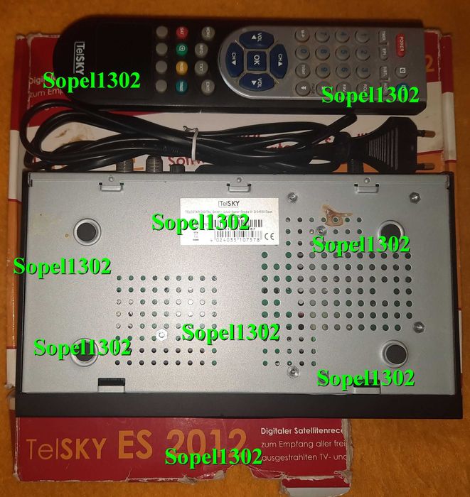 Dekoder satelitarny TelSKY ES 2012 + pilot.