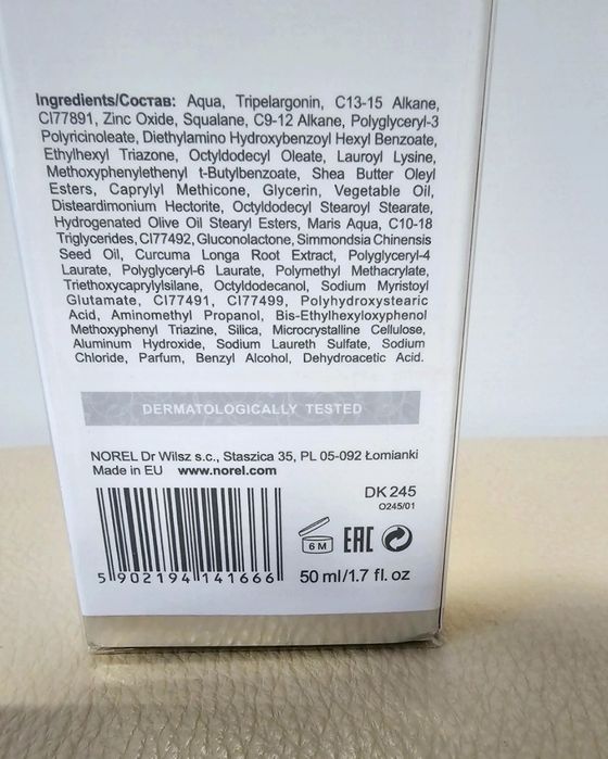 Nowy antyoksydacyjny krem bb Norel 50ml