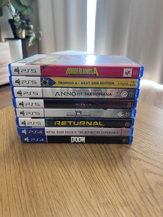 Paczka gier ps4 i ps5 .min Borderlands 4, Doom, MGS 4