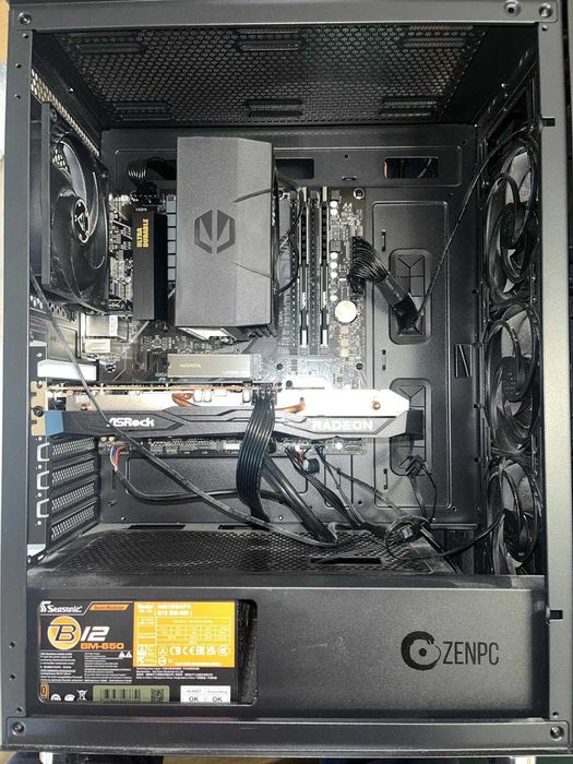 KOMPUTER DO GIER / PRACY – Ryzen 5 5600 + RX 6600 – Stan idealny