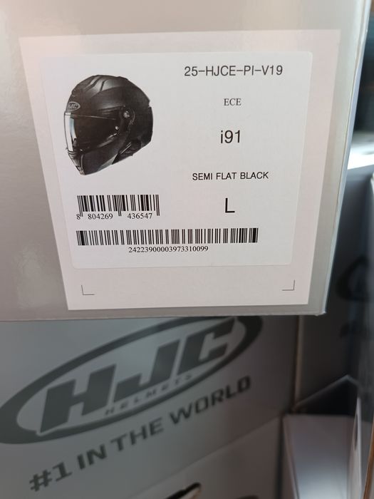 Kask motocyklowy HJC i91 Semi Flat Black.