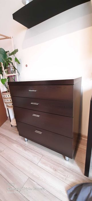 Komoda z szyfladami 77x40x90 - antracyt