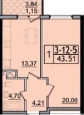 Квартира в 59 Перлині на Сахарова