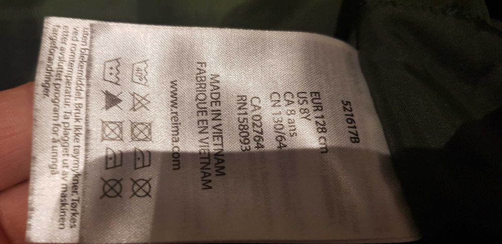Kurtka zimowa Reima Maunu 128, wiatro i wodoszczelna