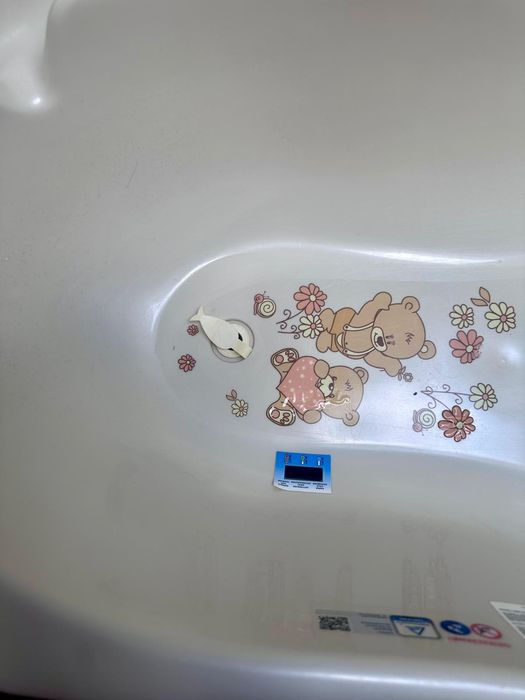 Wanienka Tega Baby z termometrem + składany stojak / stelaż