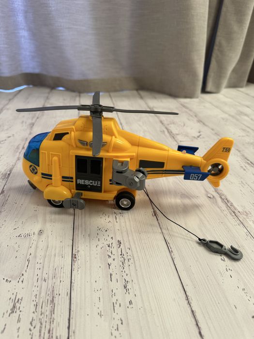Іграшковий вертоліт на батарейках City Service Rescue Жовтий