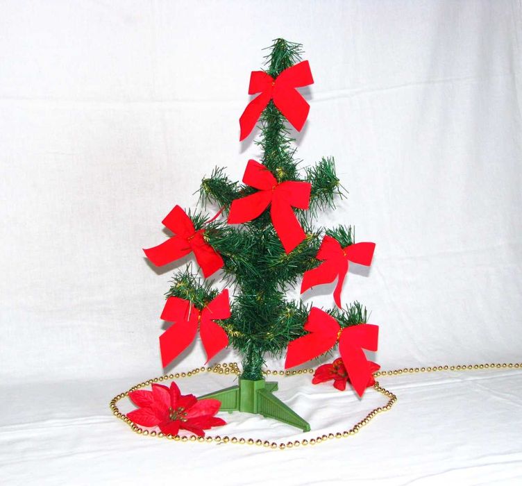 Mała Sztuczna Choinka 50cm + Ozdoby Gęsta Choineczka Drzewko Jakość