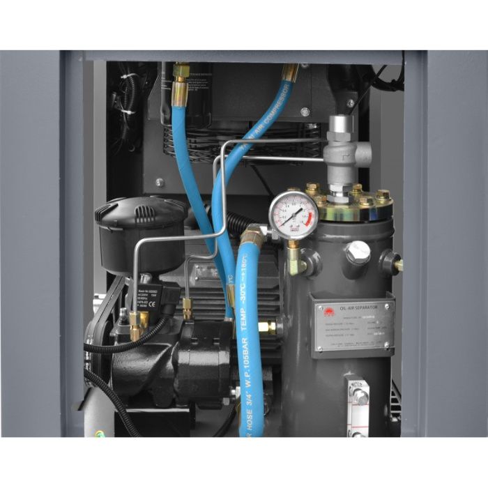 Wydajna sprężarka kompresor śrubowy LUFT 700 5,5 kW 650 L/min. 10 BAR