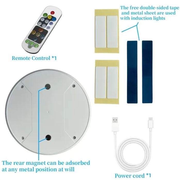 LED світильник (8000 mAh) з пультом, 500 LM, 6500К, сенсор руху