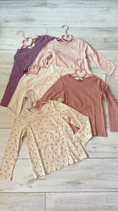Реглани в рубчік або принтові від h&m  від 110 до 140 см ціна за 1 шт