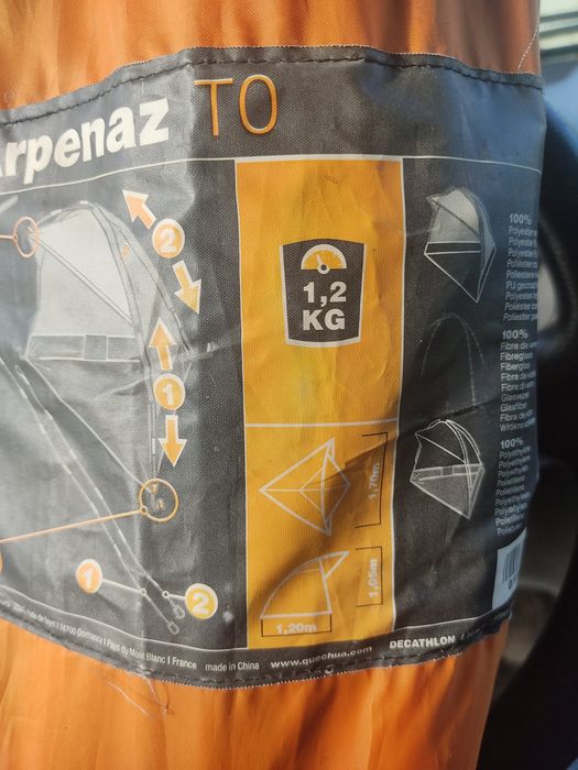 Mini tenda campismo ou praia Arpenaz T0