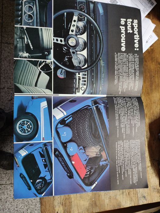 Catálogo antigo Renault 12 gordini