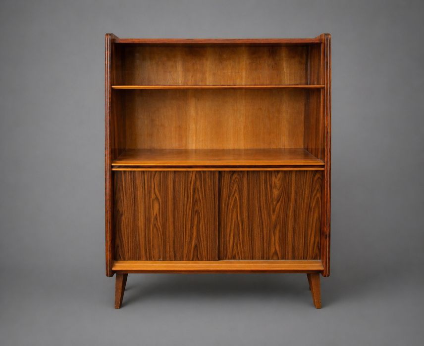 Regał / witryna vintage PRL – lata 60.