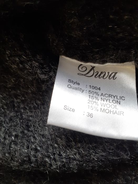 Sweter damski golf z dodatkiem wełny I moheru r M/L