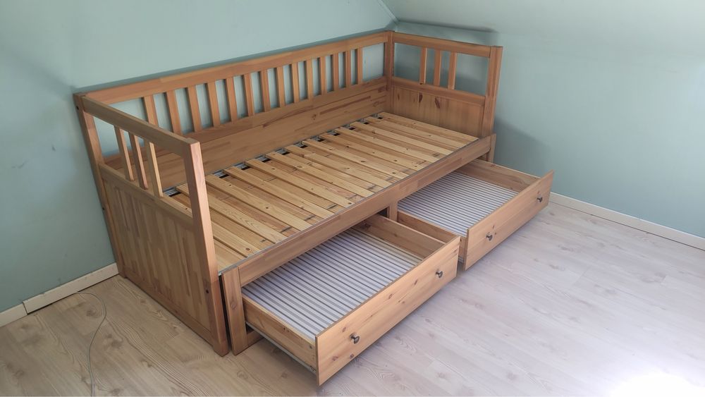 Łóżko IKEA HEMNES drewniane 80x200
