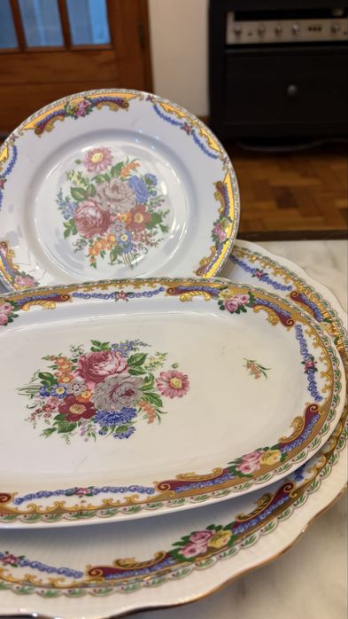 3 travessas procelana  Limoges vintage